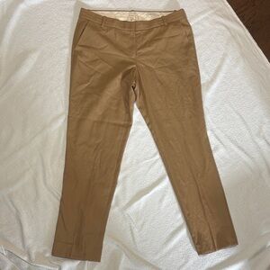 J. Crew Cafe Capri Pants in Camel 100% Wool
